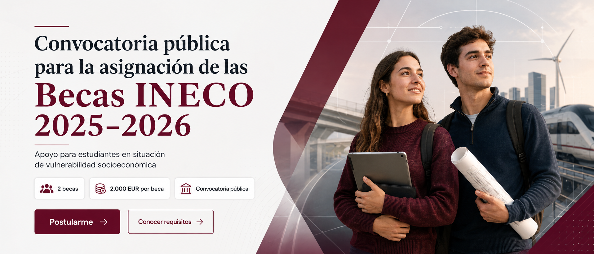 Convocatoria pública para la asignación de las Becas INECO 2025-2026